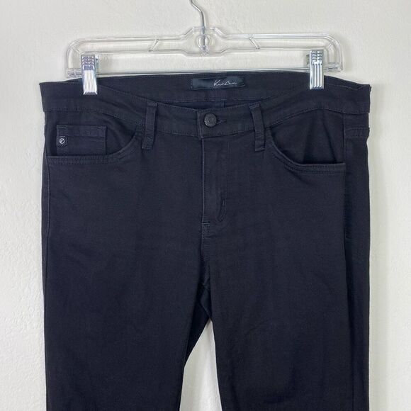 Kancan Naya Black Ripped Knee Distressed Denim Mid Rise Super Skinny Jeans 29 - Picture 5 of 8